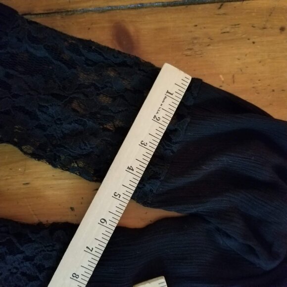 Blue Rain Francesca's Lace 3/4 Length Bell Sleeve Lined  Mini Dress Size Small - Picture 7 of 11